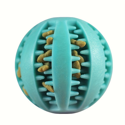 Hondenspeeltje | Kauwspeelbal voor Kleine Honden | Interactieve Elastische Voerbal | Tandreiniging | Plastic | Huisdieraccessoires
