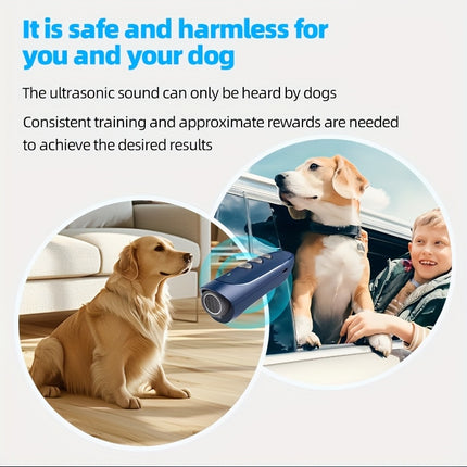 Anti-Bark Technology | Rechargeable | Sound Waves | USB Charging | Lithium Polymer | Dog Trainer | ABS Material