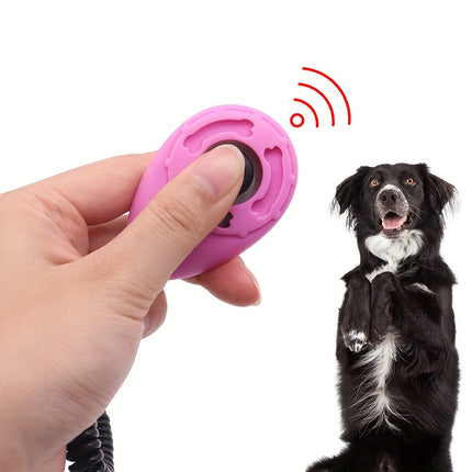 Hondentrainingsknop voor gedragsverbetering | Comfortabele rubberen grip | Eenvoudig in gebruik | Geschikt voor alle honden | Lichtgewicht en compact ontwerp