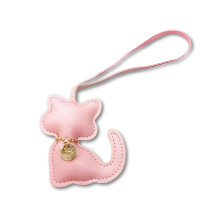 Sleutelhanger voor dames | Schattige kattenhanger PU leer | Tasaccessoire & decoratie | Perfect cadeau voor meisjes & vrouwen | Dierlijk ontwerp