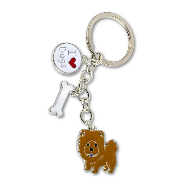 Jack Russell Terriër Sleutelhanger | Metaal Zilver | Hondenhanger voor Dames & Heren | Auto Sleutelbos & Tas Accessoire | Origineel Cadeau