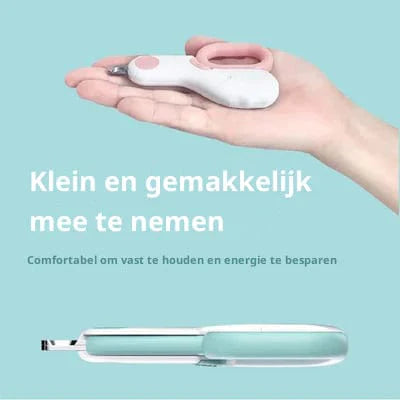 PetCare nagelknipper voor huisdieren met LED-licht | Veilig en nauwkeurig nagels knippen voor hond en kat | Comfortabele grip | Roestvrijstalen bladen