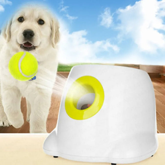 AutoFetch | Slimme Automatische Balwerper Met Infraroodsensor Voor Actieve Honden En Katten | Drie Afstandsniveaus | Inclusief 3 Tennisballen