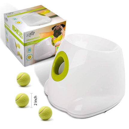 AutoFetch | Slimme Automatische Balwerper Met Infraroodsensor Voor Actieve Honden En Katten | Drie Afstandsniveaus | Inclusief 3 Tennisballen