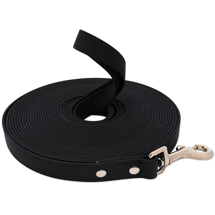Nylon Hondenriem | Waterdicht en Duurzaam | Comfortabele Ergonomische Grip | Gemakkelijk Schoon Te Maken | Ideaal Voor Wandelen en Training | Verkrijgbaar in Rood, Zwart, Oranje, Blauw
