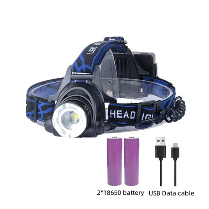 Rechargeable LED Headlamp | Waterproof & Powerful | Adjustable Zoom | USB Rechargeable | Outdoor Adventures