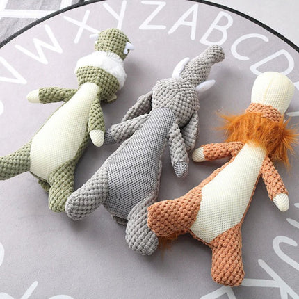 Sterke knuffeldieren honden speelgoed | Duurzame kauwspeeltjes voor actieve honden | Vrolijke dierenontwerpen | Vermindert verveling | Geschikt voor stevige kauwers