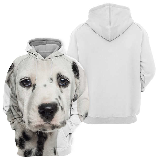 Unisex Hoodie met Dalmatier Print | Zachte en Duurzame Materialen | Verkrijgbaar in Maten S-4XL
