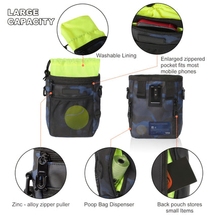 Hondenbeloningstas | Draagbare Hondentas met Poepzak Houder | Hond Accessoires | Polyester | Hunan