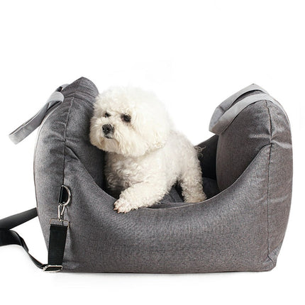 Pluizige Huisdierverblijf | Comfortabele Kennel | 52x52x44cm | Antraciet Grijs, Beige, Licht Grijs