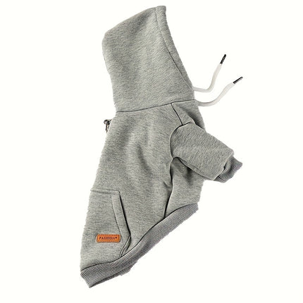 Suéter con capucha para perro | Apto para schnauzers | Pomeranias | Teddy | Diseño tipo jersey | 65 % algodón | Tejido de punto | Lavado a mano | Ideal para razas pequeñas | Fabricado en Guangdong, China