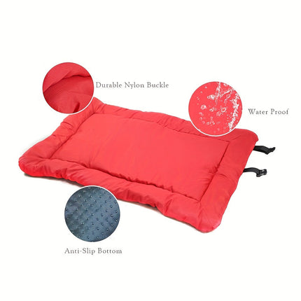 Opvouwbare Waterdichte Hondenmat 90x60 cm | Lichtgewicht Reismat van Polyester | Buitenmat Voor Hond | Gemakkelijk Schoon te Maken | Ideaal voor Camping, Wandelen en Tuin