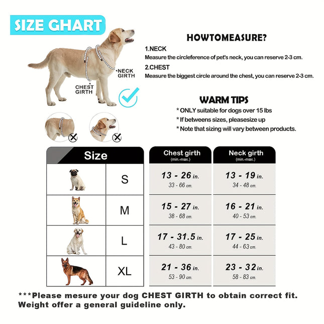 Reflecterend No-Pull Hondentuig | Nylon | Ademend | Met Handvat | Verstelbaar | Voor Wandelen en Training | Diverse Maten en en | Voor Kleine en Grote Honden