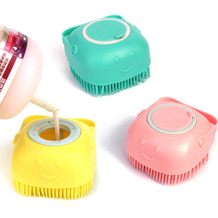 Senna | Innovatieve Massageborstel & Verzorgingstool | Glanzende Vacht & Gezonde Huid | Zachte Applicatie met Shampoo Dispenser