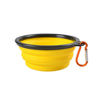 Opvouwbare voerbak voor honden en katten | Duurzaam TPR-rubber | Met karabijnhaak | Compact & lichtgewicht | Ideaal voor onderweg, reizen of wandelingen | Geschikt voor water en voer