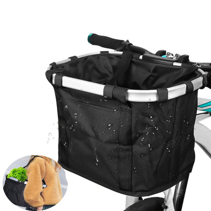 Opvouwbare Fietsmand | Grote Opslag | Sterk Aluminium Frame | Oxford Stof Duurzaam | Geschikt voor Dieren en Boodschappen | Snel Los te Maken