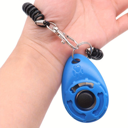 Hondentrainingsknop voor gedragsverbetering | Comfortabele rubberen grip | Eenvoudig in gebruik | Geschikt voor alle honden | Lichtgewicht en compact ontwerp