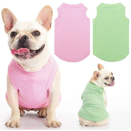 Verkoelend Hondenshirt | Lichtgewicht en Ademend | Temperatuurregulerend | Verkrijgbaar in Blauw, Groen, Roze | Maat XS, S, M