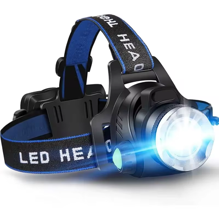 Rechargeable LED Headlamp | Waterproof & Powerful | Adjustable Zoom | USB Rechargeable | Outdoor Adventures