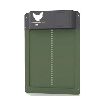 CoopSense | Puerta automática para gallineros | Temporizador y sensor de luz | Resistente a la intemperie y de bajo consumo | Mecanismo de seguridad | Fácil instalación | Protege a las gallinas de los depredadores | Aluminio