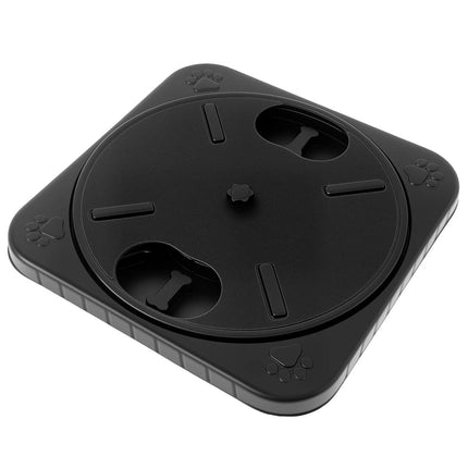 Interaktywny pilniczek do pazurów dla psa | Obrotowy o 360° | Zabawna nauka i wolniejsze jedzenie | Plastikowy | Antypoślizgowy | Z 12 przegródkami na przekąski