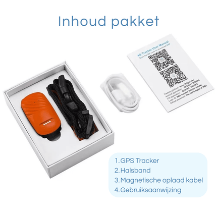 4G GPS Tracker Huisdieren | Realtime Locatie | Waterdicht IP67 | Veiligheid Halsband | Wereldwijde Dekking | Groen Oranje | Compatibel met iOS Android | Nano SIM Slot | Bewegingshistorie en Geo-fence