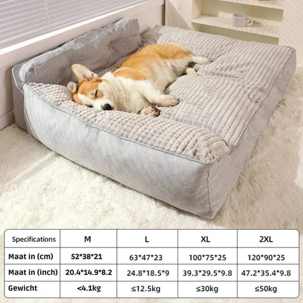 Hondenbed voor Grote Honden - Warm en Comfortabel Hondenmand met Antislip Onderkant, Gemakkelijk te Reinigen