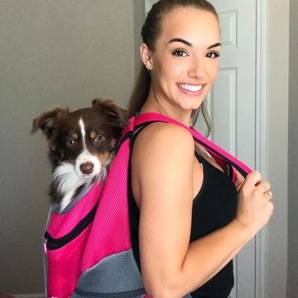 Hondenrugzak voor kleine honden tot 10 kg | Comfortabel, ademend en verstelbaar | Veilige draagtas voor wandelen en reizen | Duurzaam en waterbestendig materiaal