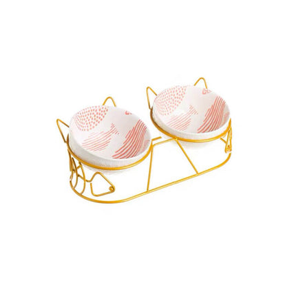 MeowEase verhoogd katten voerstation | Ergonomische dubbele kommen | Nek- en gewricht ontlastend | Antislip & hygiënisch design | Voor comfortabel voeren en minder knoeien