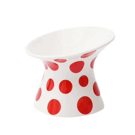 PurrPlay keramische kattenvoerbak | Duurzaam design | Eenvoudig schoon te maken | Stijlvol keramiek voor katten | Geschikt voor dagelijks gebruik