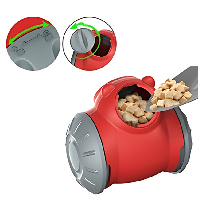 PlayPaws interactieve hondenpuzzel feeder | Hondenspeelgoed voor mentale stimulatie | Vertraagt eetmoment en voorkomt verveling binnenshuis | Duurzaam en veilig ontwerp voor elke hond