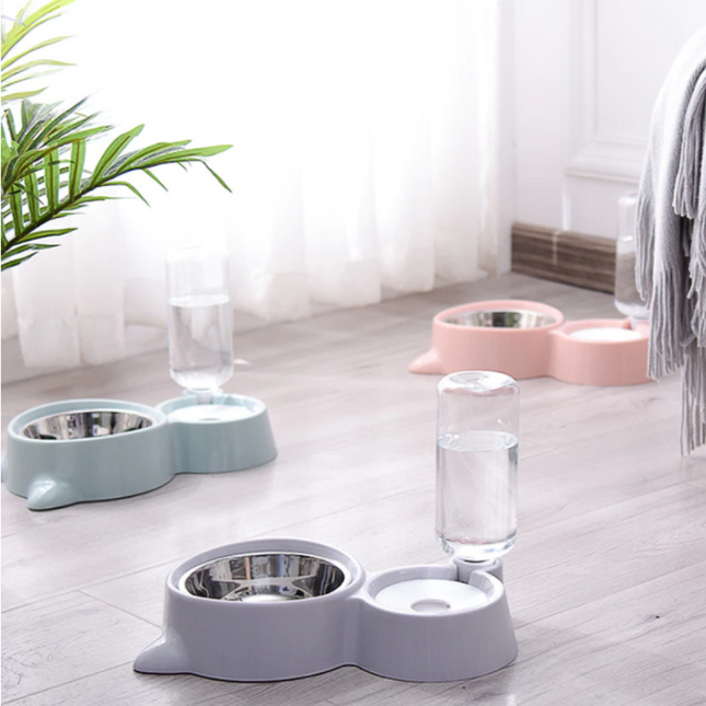 PetMate antislip voerbak voor huisdieren | Vaatwasserbestendig | Compact en ruimtebesparend ontwerp | Geschikt voor honden en katten | Duurzaam materiaal