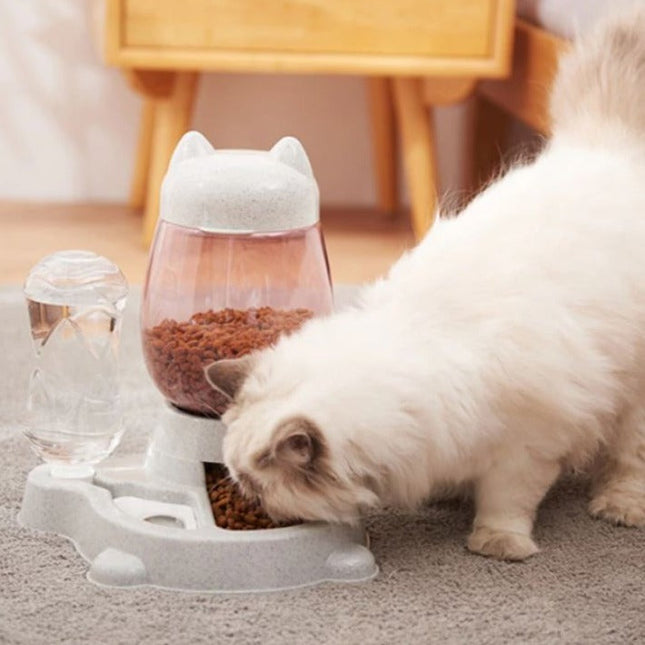 AutoPaws automatisch voer- en waterstation voor huisdieren | Vers water en voer | Tijdbesparend en ruimtebesparend ontwerp | Gezondheid en welzijn kat en hond
