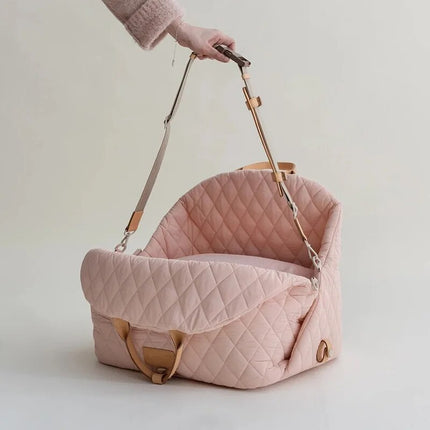 PetStyle huisdier reistas | Comfortabele en ademende draagtas voor katten en kleine honden | Veilig transport voor reizen, auto en dierenartsbezoek | Stijlvol ontwerp met zacht interieur