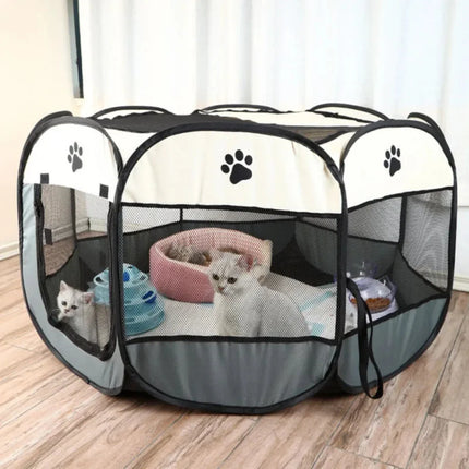 Opvouwbare Dieren Speeltent | Ventilerend & Draagbaar | Ideaal Voor Reis & Thuis | Met Ritsen