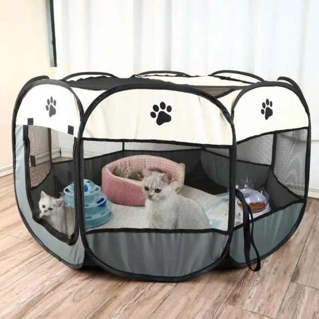Opvouwbare Dieren Speeltent | Ventilerend & Draagbaar | Ideaal Voor Reis & Thuis | Met Ritsen