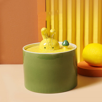 BunnyFlow kattenfontein | Automatische waterdispenser voor katten | Stil ontwerp | Groot reservoir | Met filtersysteem voor schoon en vers water | BPA-vrij | Geschikt voor huisdieren