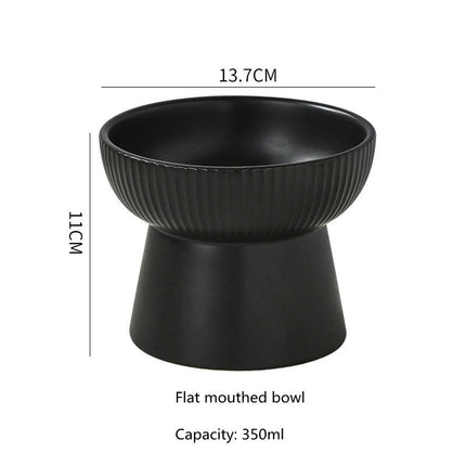 FeedEase ergonomische voerbak voor huisdieren | Verhoogd design ter vermindering van nekbelasting | Keramiek | Gemakkelijk schoon te maken | Geschikt voor katten en kleine honden | Modern en stijlvol