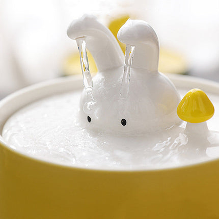 BunnyFlow kattenfontein | Automatische waterdispenser voor katten | Stil ontwerp | Groot reservoir | Met filtersysteem voor schoon en vers water | BPA-vrij | Geschikt voor huisdieren