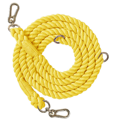Gevlochten Touw Hondenlijn | Kleurverloop | Ergonomische Grip | Sterke Clips | 2,1 Meter | Meerkleurig