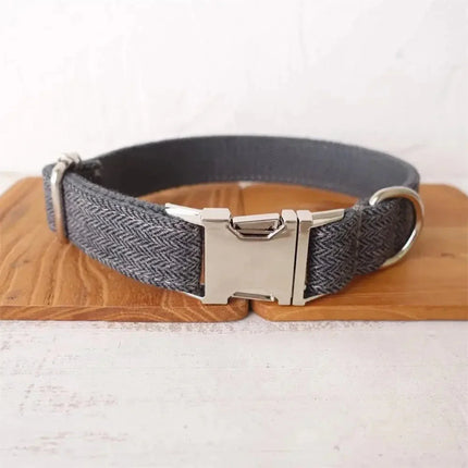 Hondenhalsband Ivy | Gepersonaliseerde Naamplaat | Duurzaam Nylon | Veiligheid & Comfort | Snelle Ontgrendeling | Alle Seizoenen Geschikt