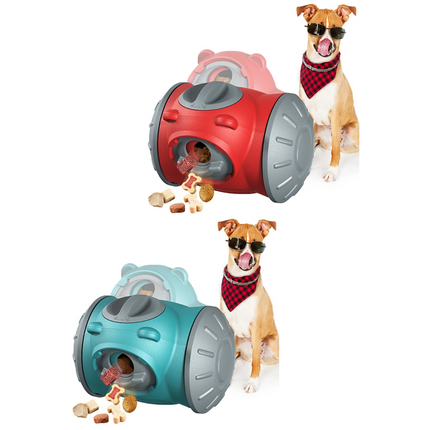 PlayPaws interactieve hondenpuzzel feeder | Hondenspeelgoed voor mentale stimulatie | Vertraagt eetmoment en voorkomt verveling binnenshuis | Duurzaam en veilig ontwerp voor elke hond