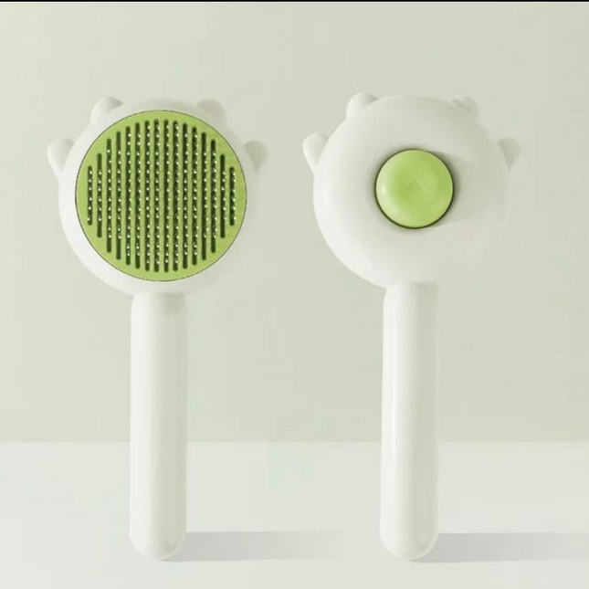 PurrGlow kattenborstel | Verwijdert moeiteloos losse haren en klitten | Vermindert haaruitval | Stimuleert een gezonde, glanzende vacht | Stressvrij borstelen