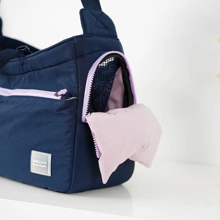 PurrVoyage draagtas voor huisdieren | Comfortabele en veilige transporttas | Winddicht | Meerdere vakken | Geschikt voor reizen en wandelen