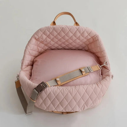 PetStyle huisdier reistas | Comfortabele en ademende draagtas voor katten en kleine honden | Veilig transport voor reizen, auto en dierenartsbezoek | Stijlvol ontwerp met zacht interieur