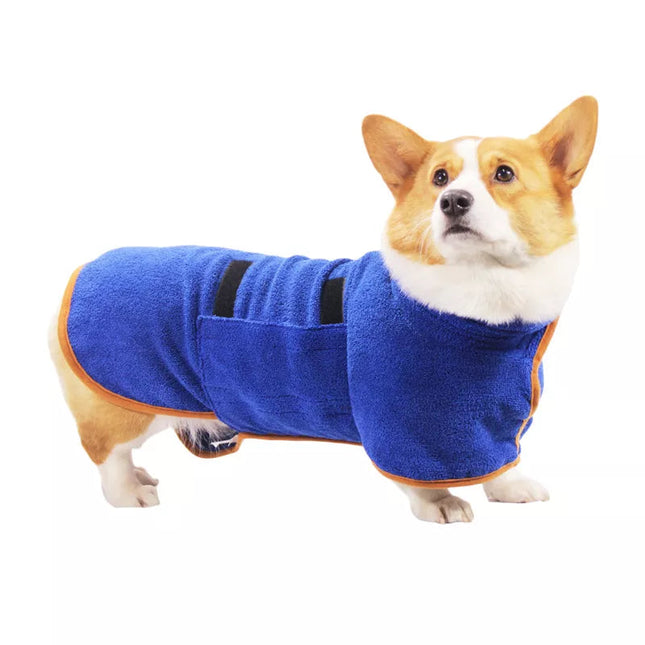 CozyDry huisdier badjas | Snel drogend en absorberend | Houdt honden en katten warm en droog na bad of regen | Comfortabel en makkelijk aan te trekken | Geschikt voor alle seizoenen