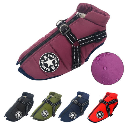 SnuggleSuit winterjas voor honden | Waterdicht en warm hondenjack | Bescherming tegen regen en kou | Comfort voor oudere honden | Wasbaar | Verschillende maten