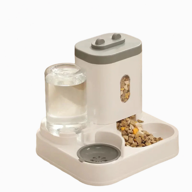 Slimme Huisdiervoederdispenser | Timer Gecontroleerd | Grote Inhoud | Droog & Nat Voer Compartimenten | Eenvoudig Reinigbaar | Geschikt voor Huisdieren | Handig voor Vakanties & Drukke Dagen