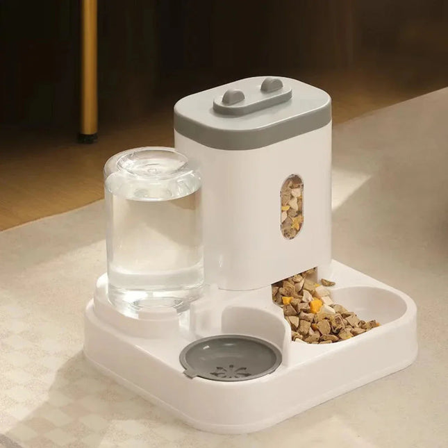 Slimme Huisdiervoederdispenser | Timer Gecontroleerd | Grote Inhoud | Droog & Nat Voer Compartimenten | Eenvoudig Reinigbaar | Geschikt voor Huisdieren | Handig voor Vakanties & Drukke Dagen