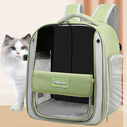 TravelPaws huisdier draagtas | Comfortabele en lichtgewicht draagtas voor katten en kleine honden | Ventilerend gaas | Ergonomische schouderband | Panoramisch zicht voor huisdieren